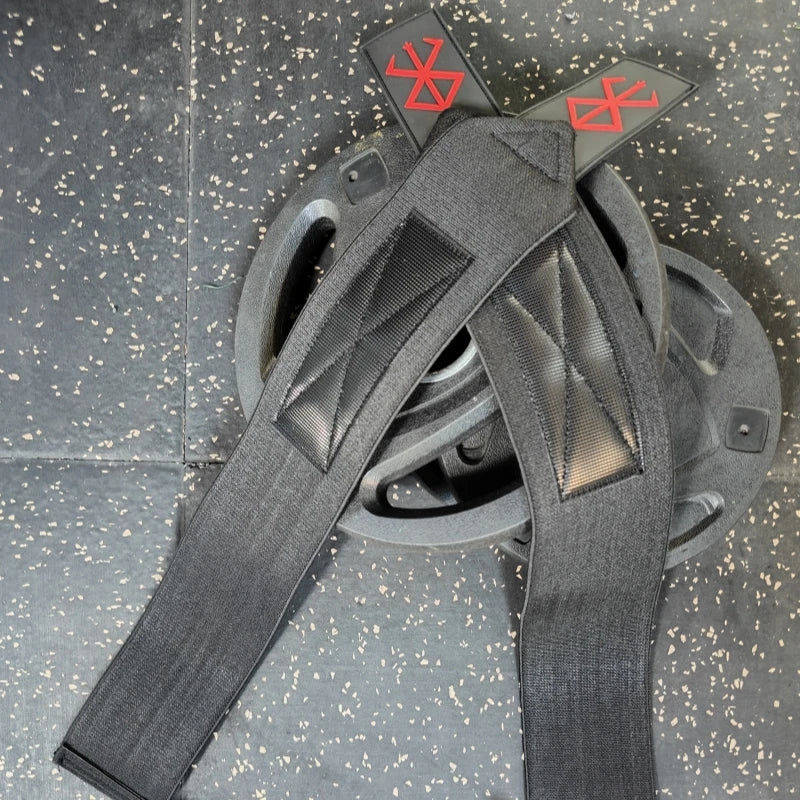 2Pc Berserk Weightlifting Wrist Wraps for Men & Women Professional Grade Wrist Support Wraps for Gym Powerlifting Deadlift Squat