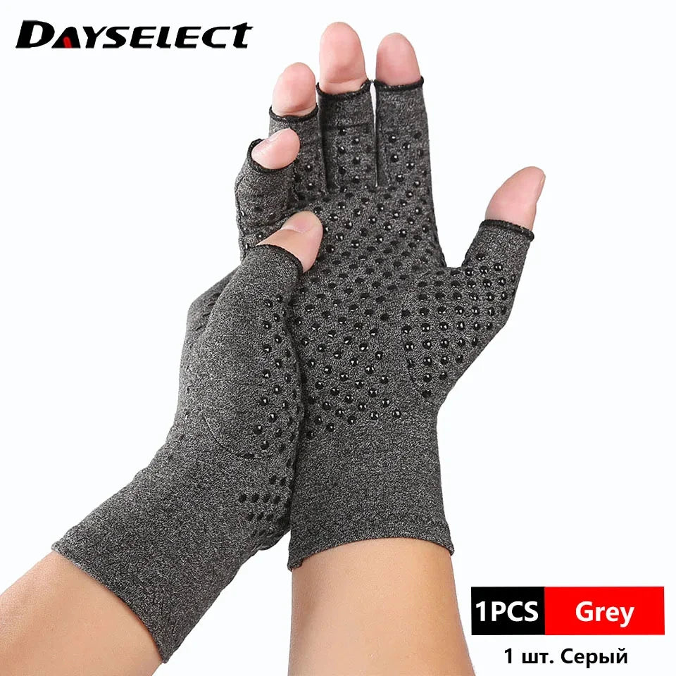 1 Pair Anti-Arthritis Compression Gloves Help Increase Circulation Reducing Pain Fingerless Gloves Arthritis Gloves Women Man