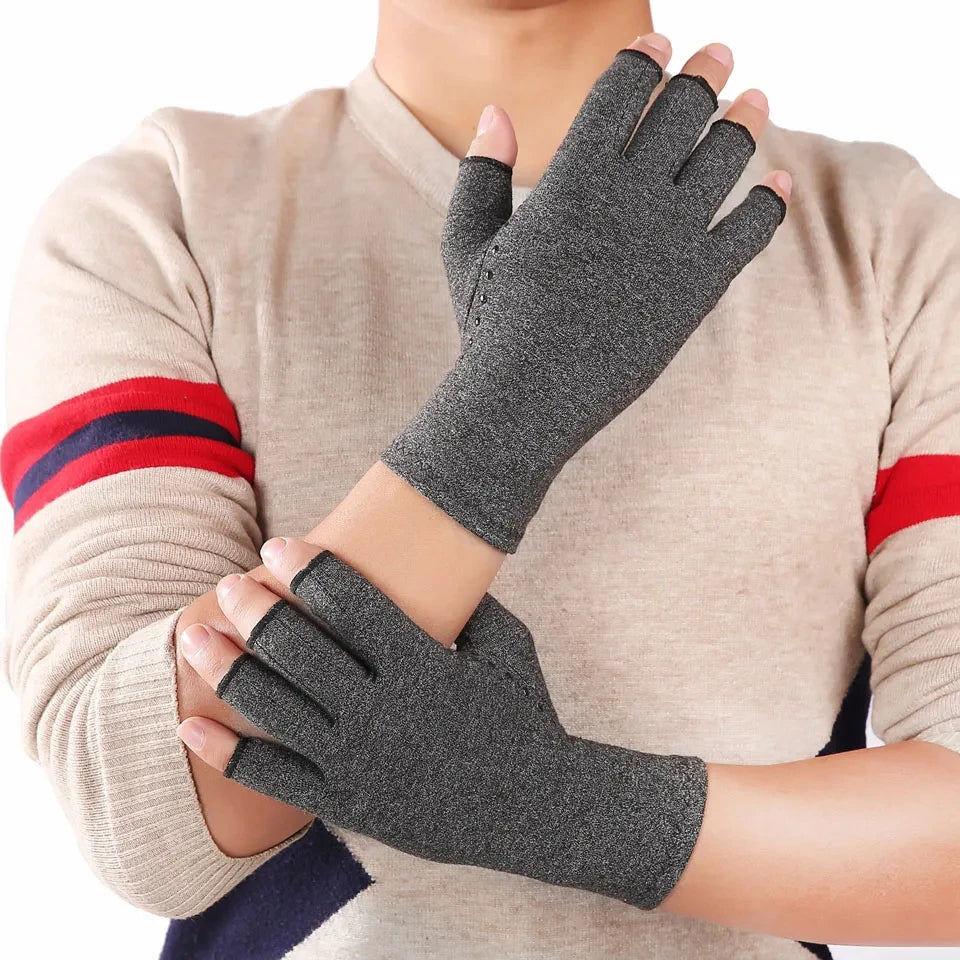 1 Pair Anti-Arthritis Compression Gloves Help Increase Circulation Reducing Pain Fingerless Gloves Arthritis Gloves Women Man