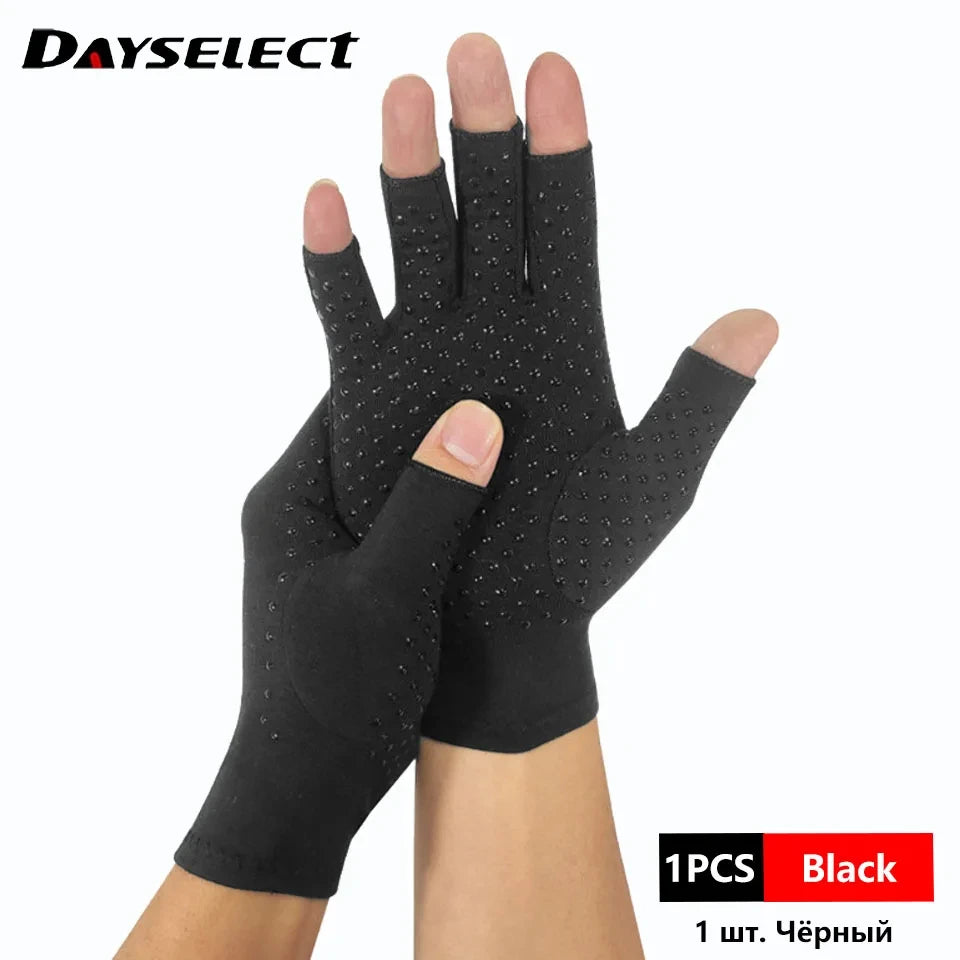 1 Pair Anti-Arthritis Compression Gloves Help Increase Circulation Reducing Pain Fingerless Gloves Arthritis Gloves Women Man
