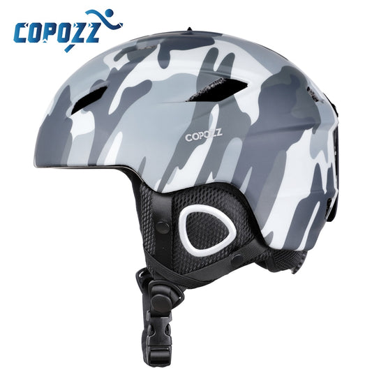 COPOZZ 2022 Light Ski Helmet with Safety Certificate Integrally-Molded Snowboard Helmet Cycling Skiing Snow Men Women Child Kids